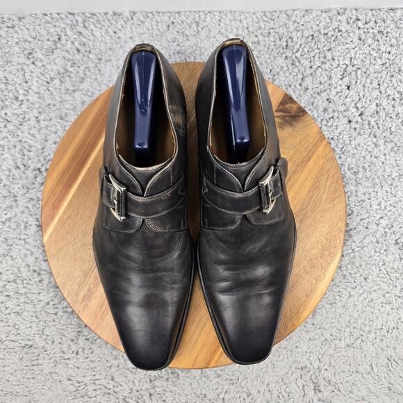Magnanni Men 10.5M Macro Gray Patina Daily Casual Monk Strap Loafer Dress Shoe main image 13